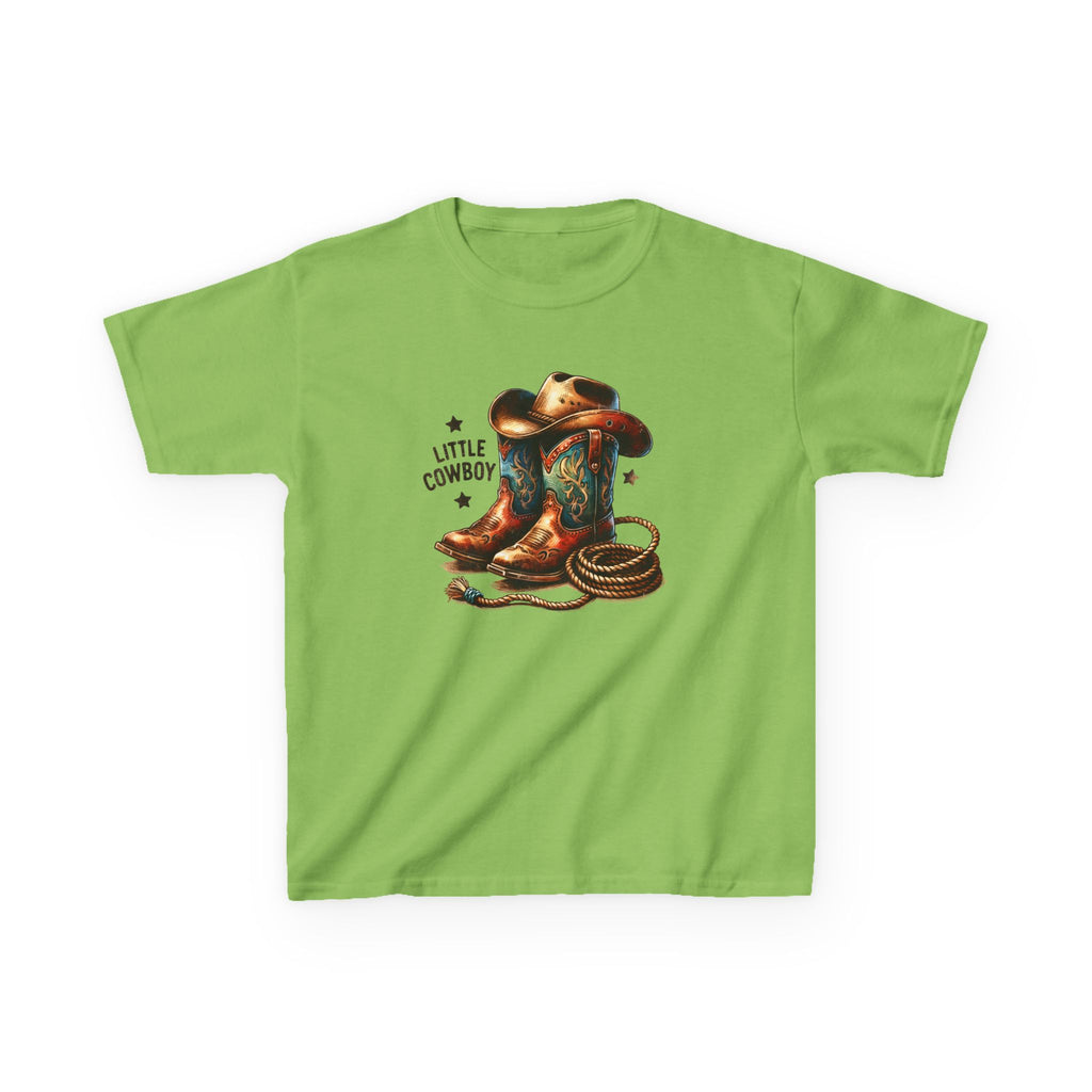 Kids Tee – 'Little Cowboy' Boots & Hat Western Graphic