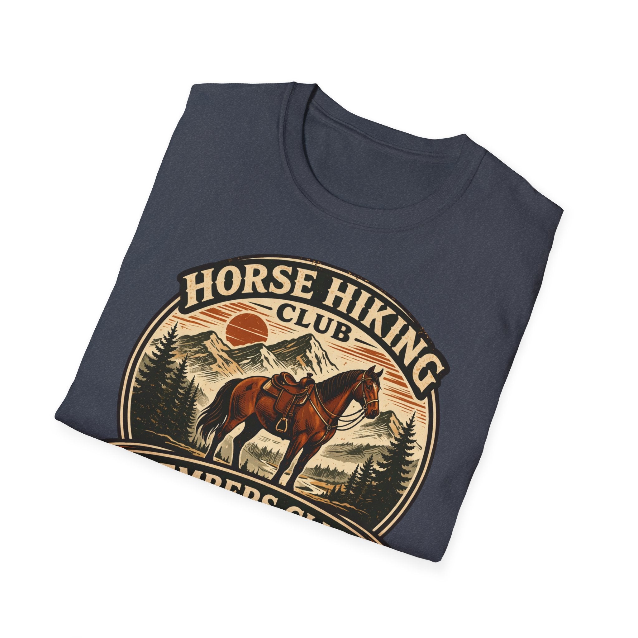 Horse Hiking Club T-Shirt — Members Club Vintage Trail Tee