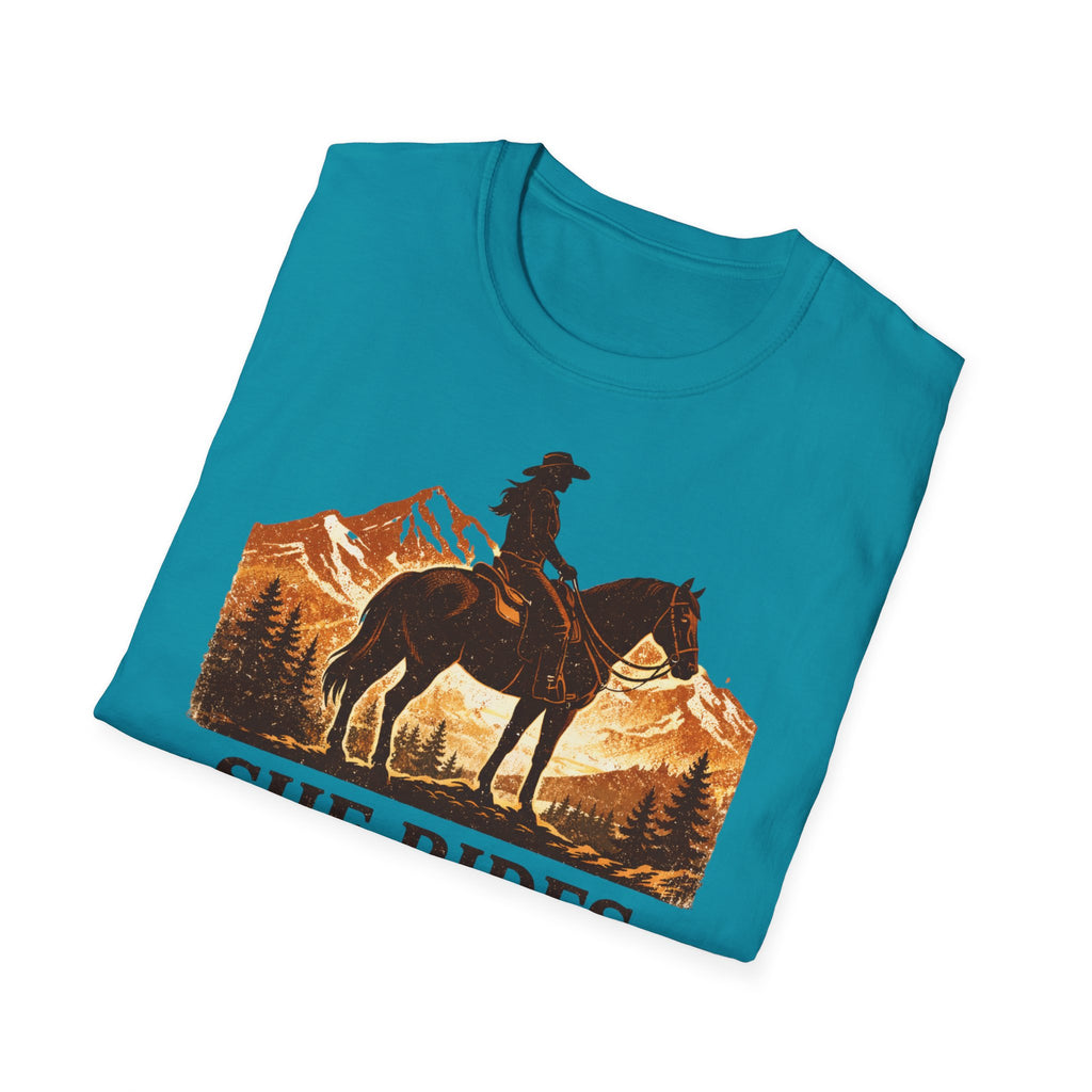 She Rides Her Own Trail T-Shirt
