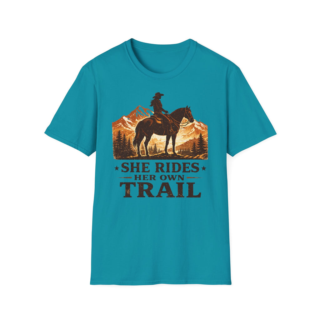 She Rides Her Own Trail T-Shirt