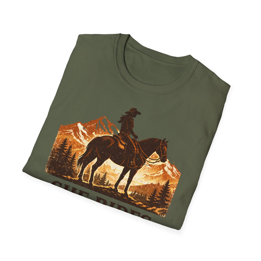 She Rides Her Own Trail T-Shirt