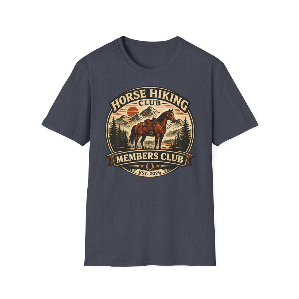 Horse Hiking Club T-Shirt — Members Club Vintage Trail Tee