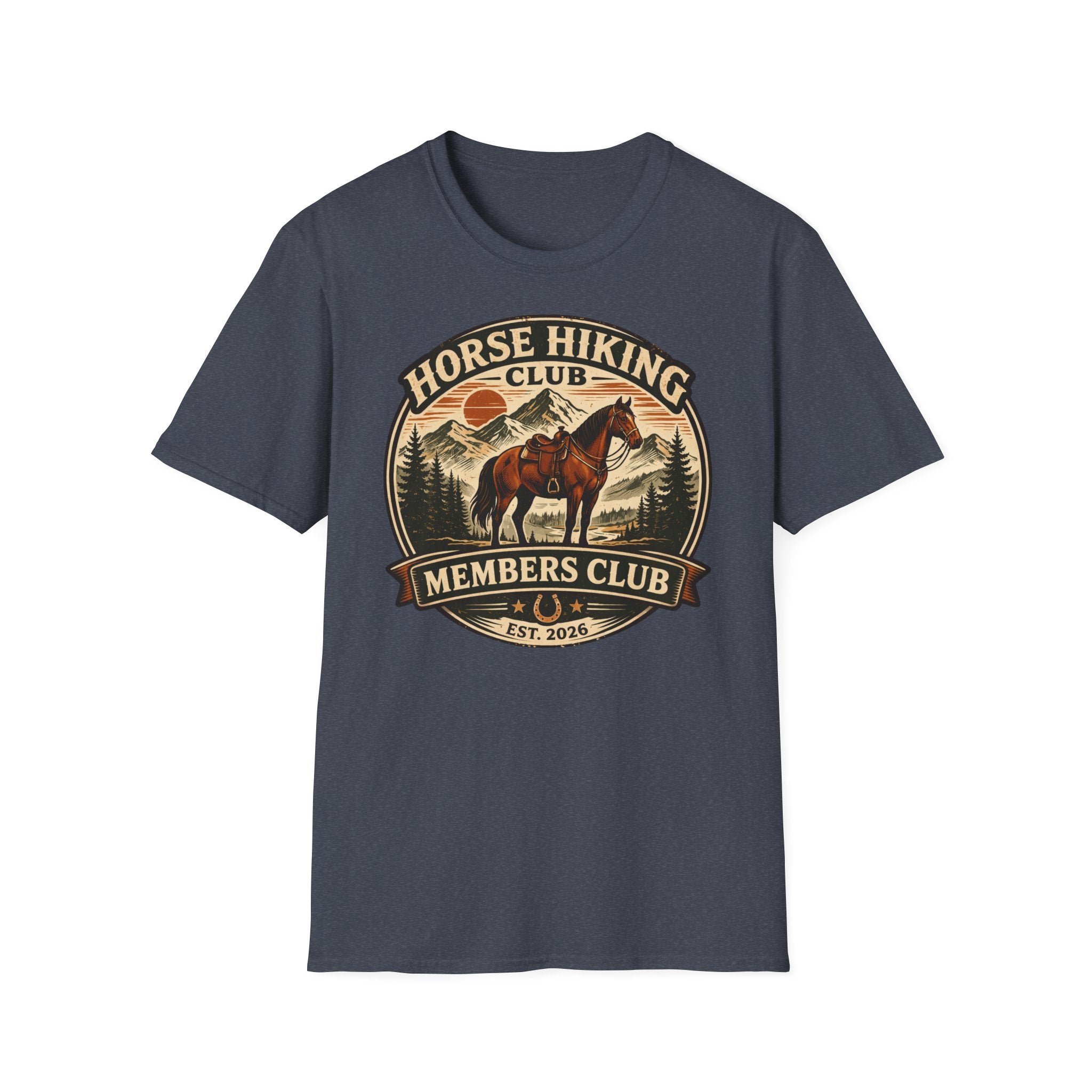 Horse Hiking Club T-Shirt — Members Club Vintage Trail Tee