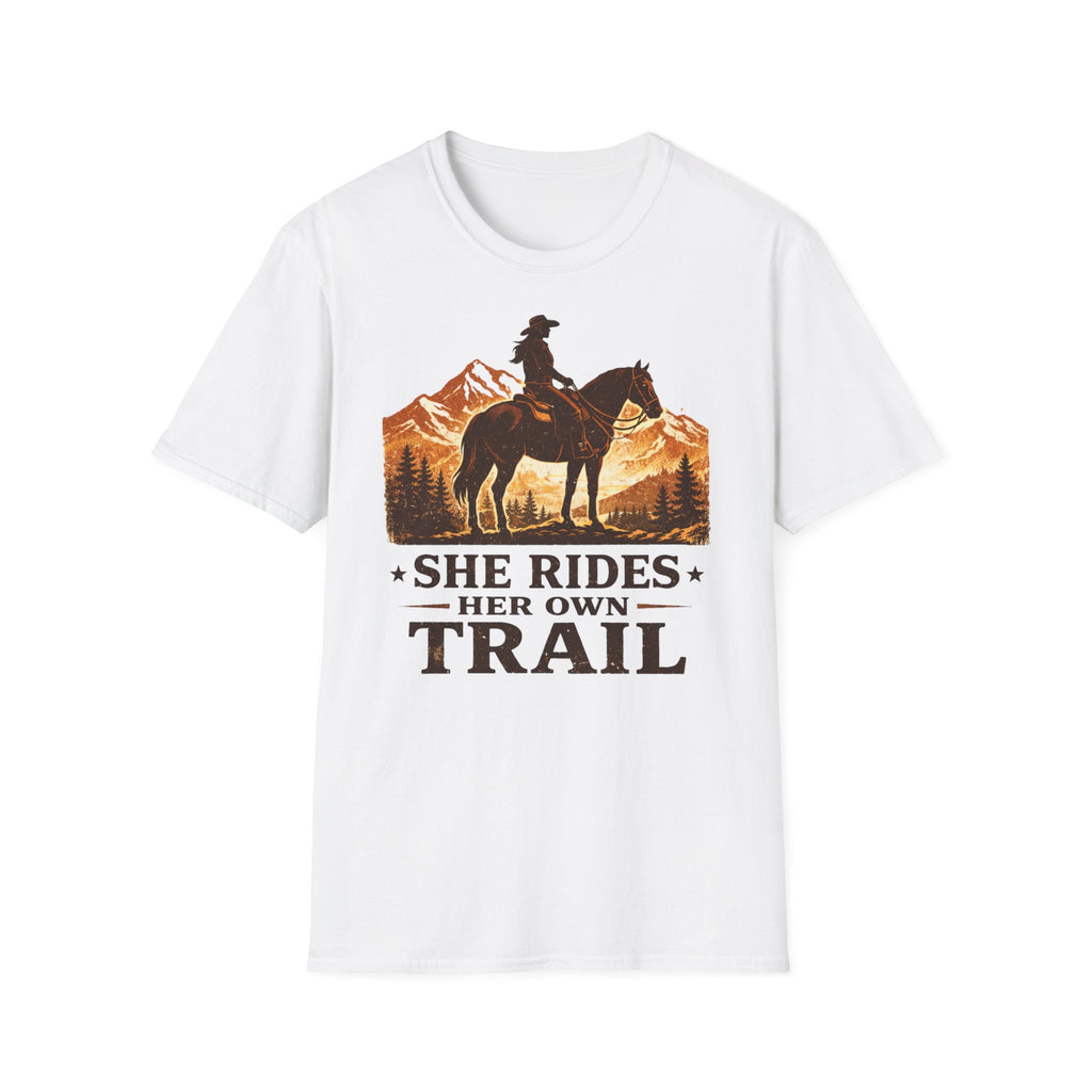 She Rides Her Own Trail T-Shirt