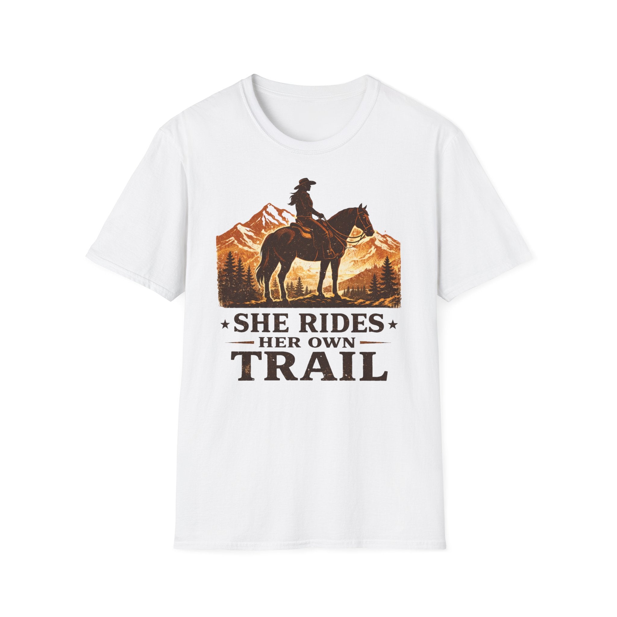 She Rides Her Own Trail T-Shirt