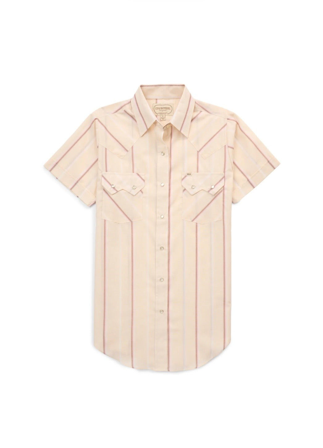 Women’s COWBOYGIRL buttermilk, stripe short sleeve, granddaddy, snap shirt