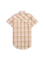 Women’s COWBOYGIRL buttermilk plaid, short sleeve grandaddy snap T-shirt