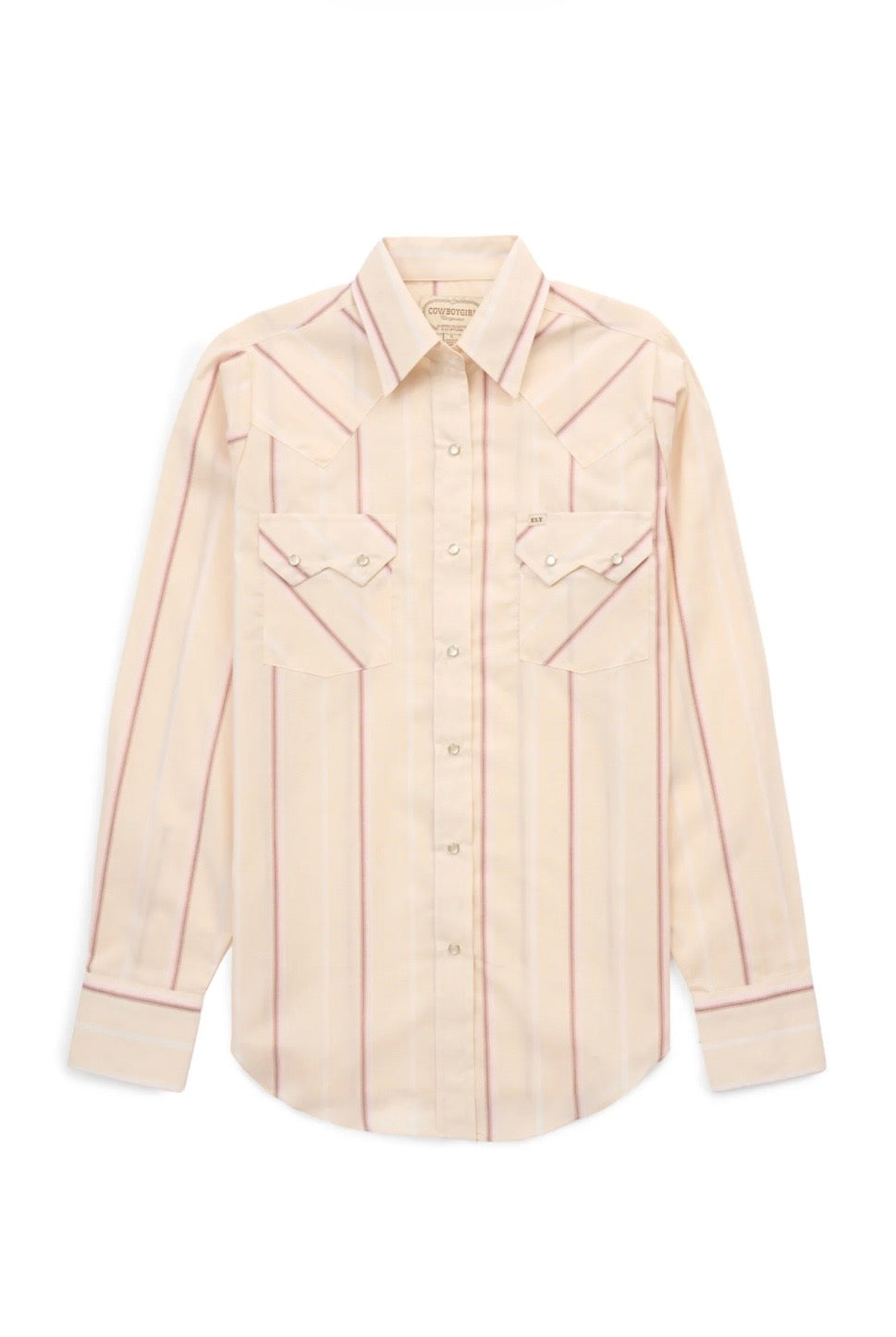 Buttermilk Stripe snap shirt