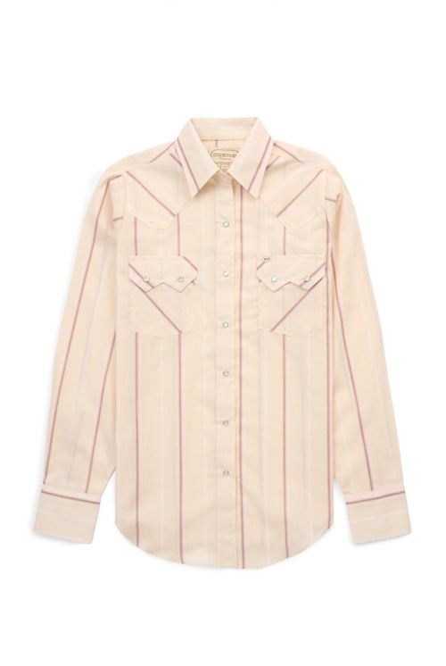 Buttermilk Stripe snap shirt