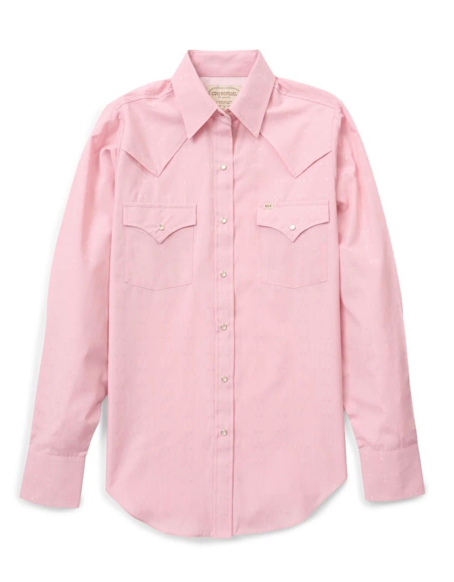 Women's Cowboygirl Blossom Pink Vented Granddaddy Snap Shirt
