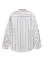 Women's Ely & Walker White Horseshoe Wallpaper Floral Print Long Sleeve Shirt