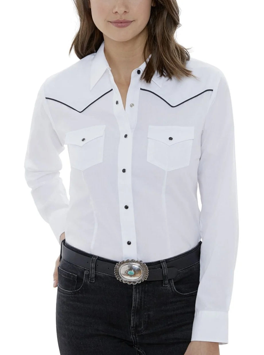Women's Ely & Walker Long Sleeve Western Snap Shirt with Contrast Piping