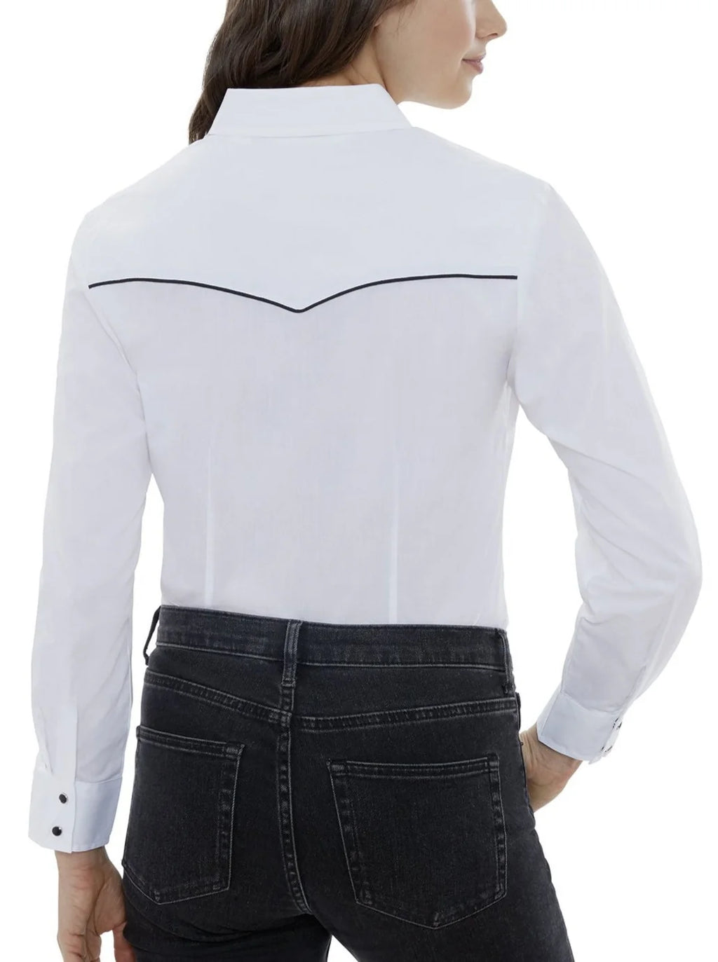 Women's Ely & Walker Long Sleeve Western Snap Shirt with Contrast Piping