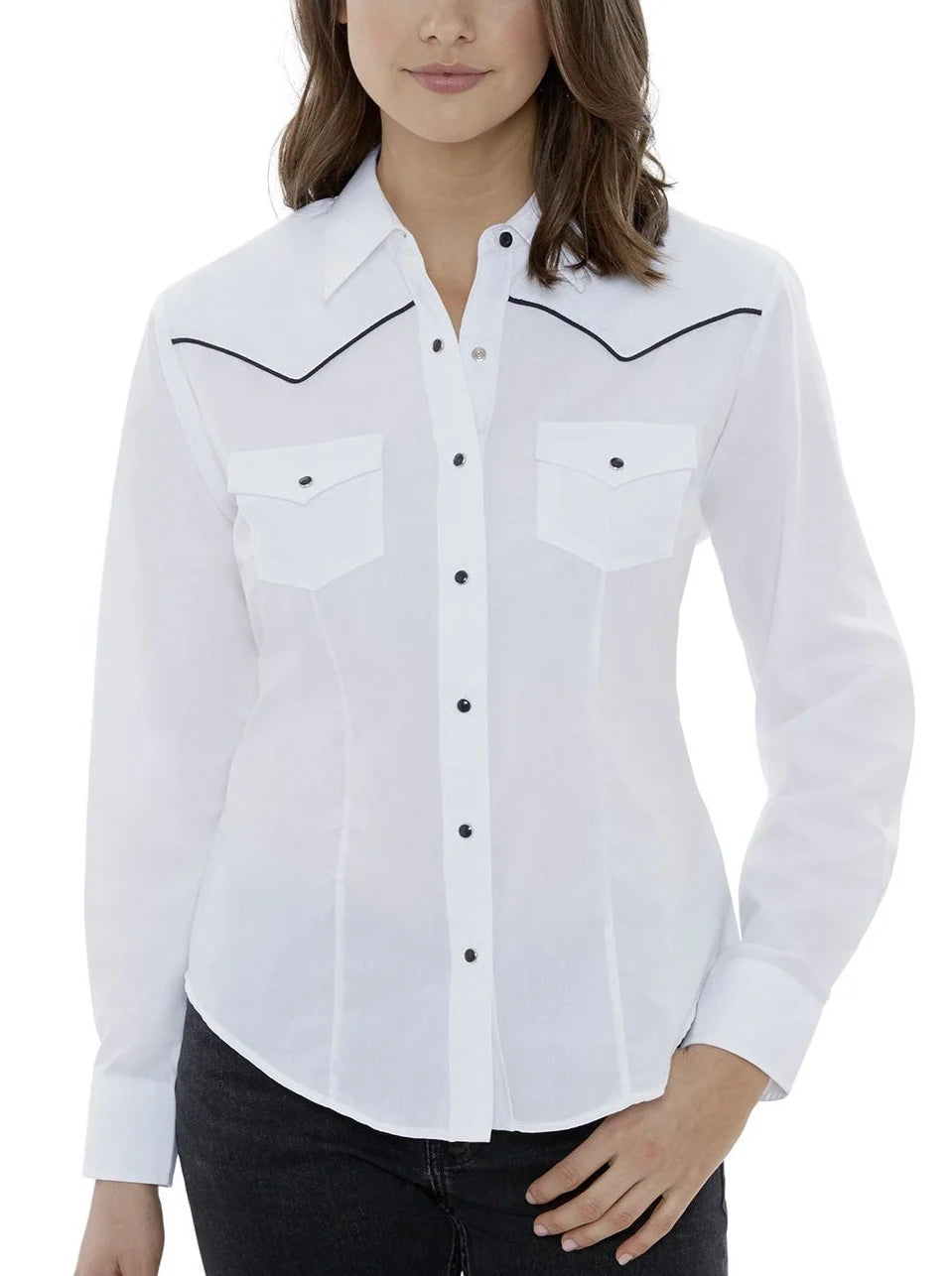 Women's Ely & Walker Long Sleeve Western Snap Shirt with Contrast Piping